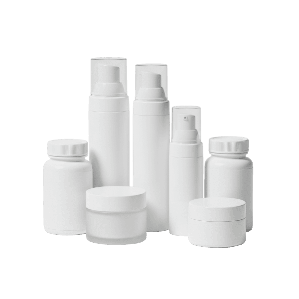 Premium brandless containers and bottles for custom manufacturing